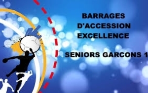 BARRAGES D'ACCESSION EXCELLENCE SENIORS GARCONS 1 SAMEDI 01 ET 08 JUIN 2019