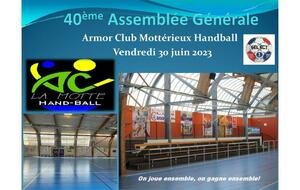 40 EME ASSEMBLEE GENERALE ACM HANDBALL LA MOTTE