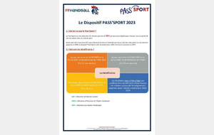 DISPOSITIF PASS-SPORT SAISON 2023-2024
